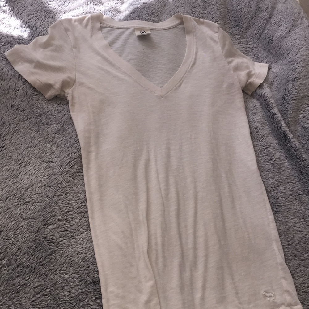 PINK White T-Shirt